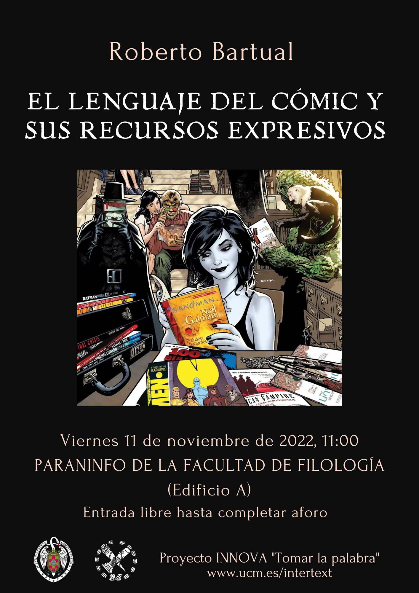 Taller "El lenguaje del cómic y sus recursos expresivos", por Roberto Bartual